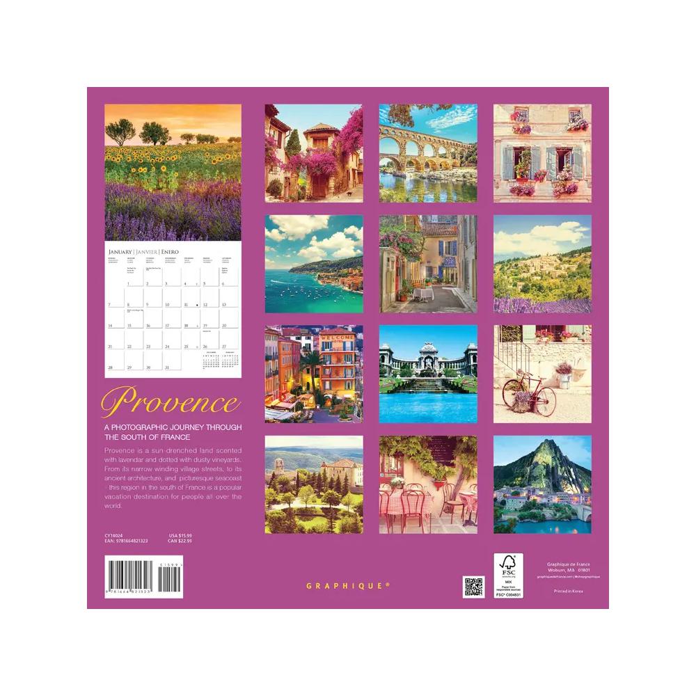 Graphique 2024 Calendar Provence